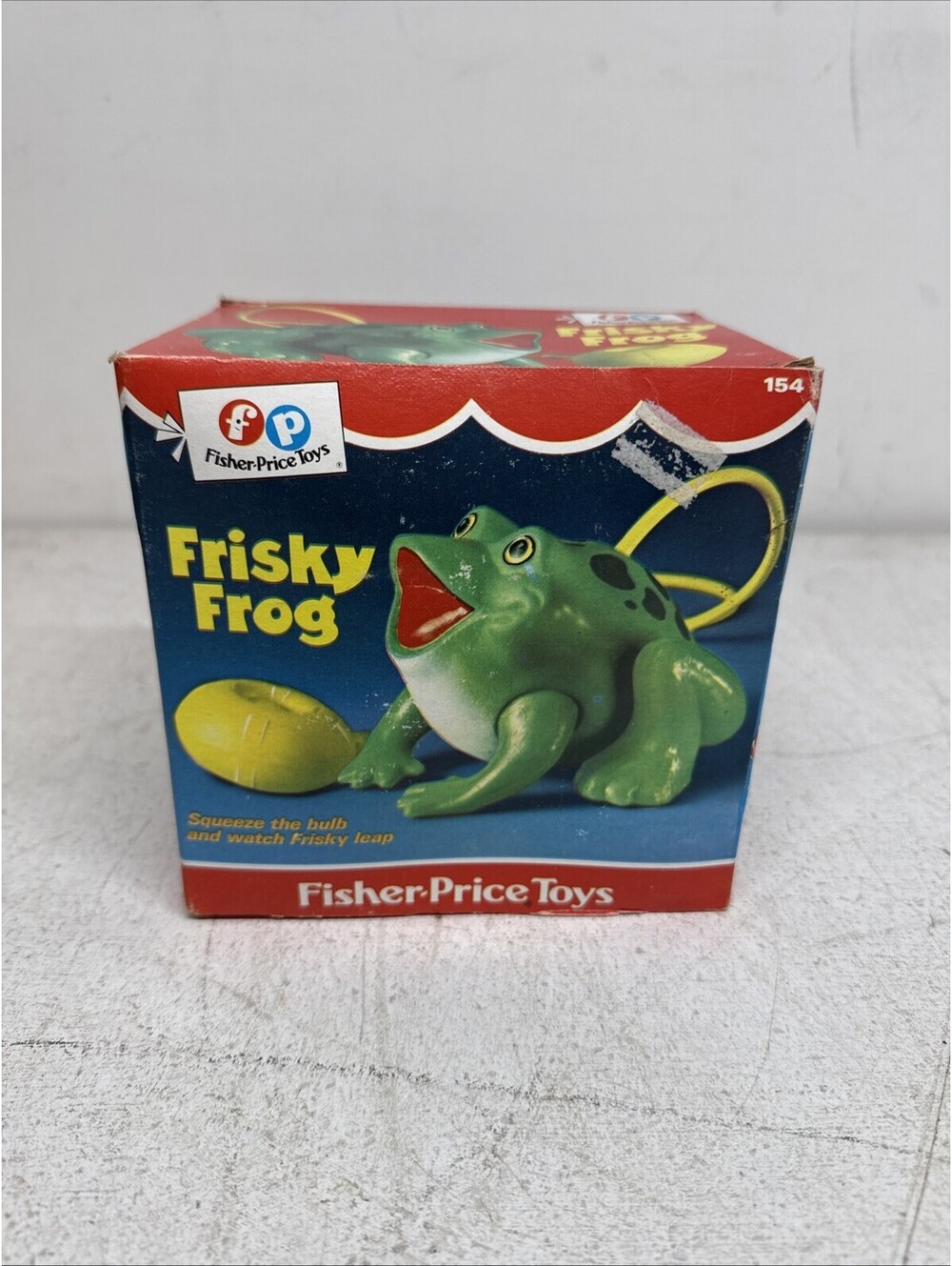 Fisher-Price Frisky Frog Toy #154 with Box